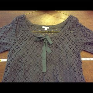 Overlay Lace Long Sleeve Dress